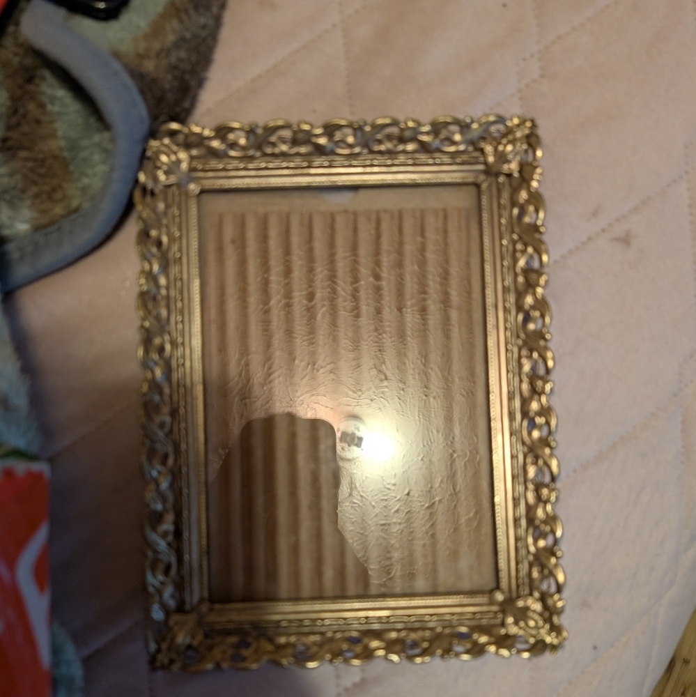 Elegant Gold Ornate Picture Frame Great Condition